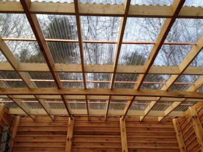 Clear Roofing On Underground Greenhouse